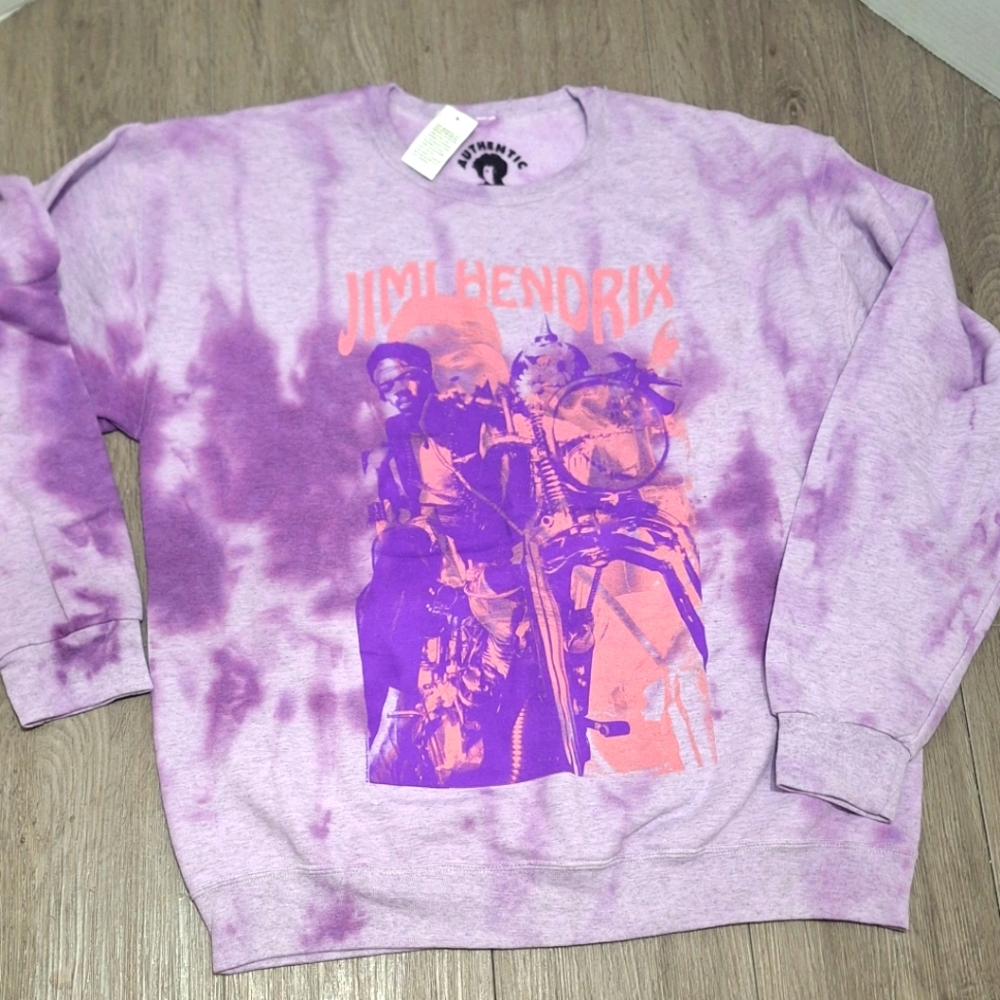 New Jimmy Hendrix Tye Dye Sweatshirt Unisex - Men's- Womans Size Large